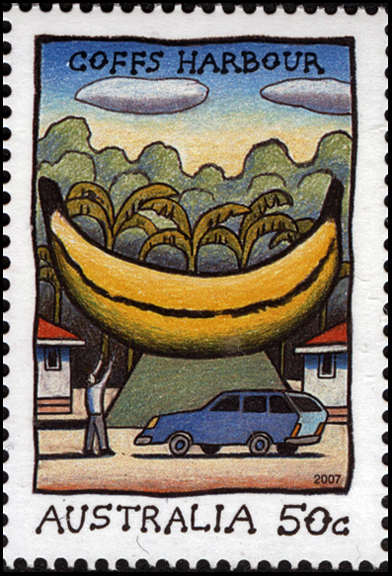 Australia Banana Stamp