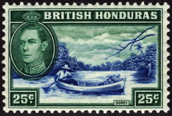 British Honduras Banana Stamp