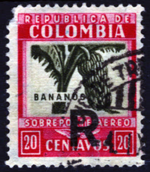 Colombia Banana Stamp