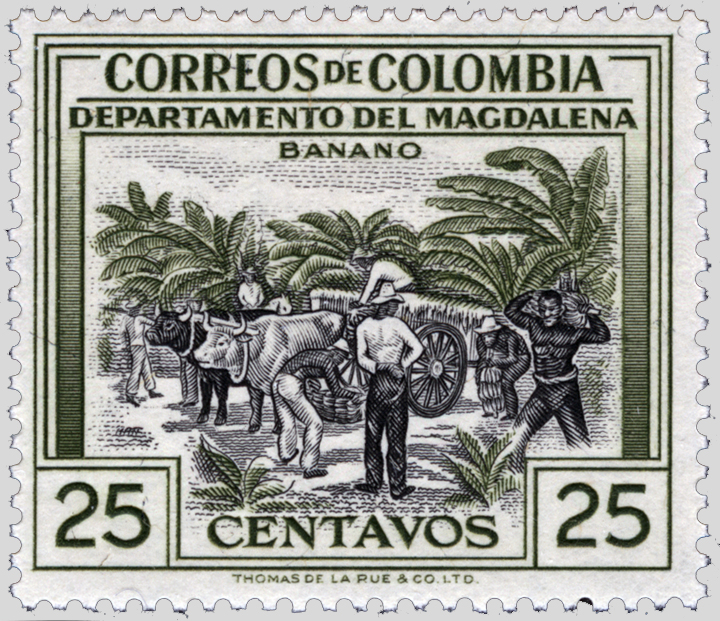 Colombia Banana Stamp