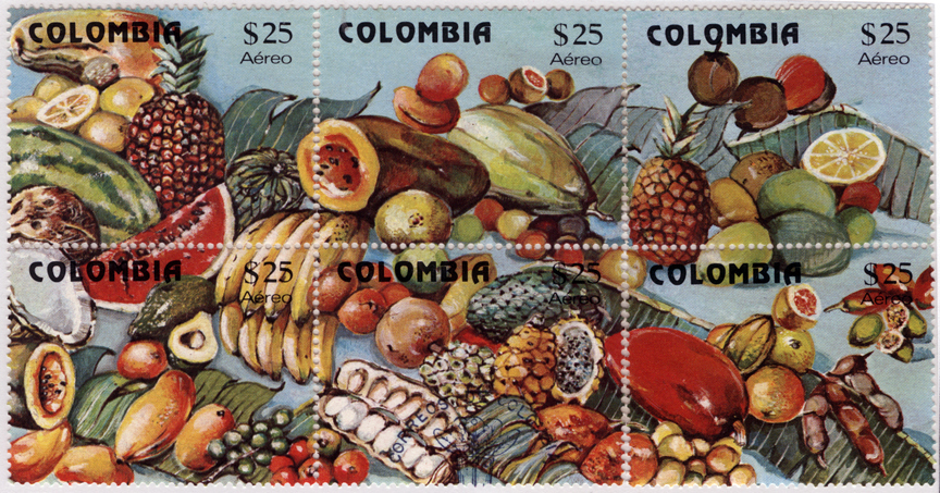 Colombia Banana Stamp