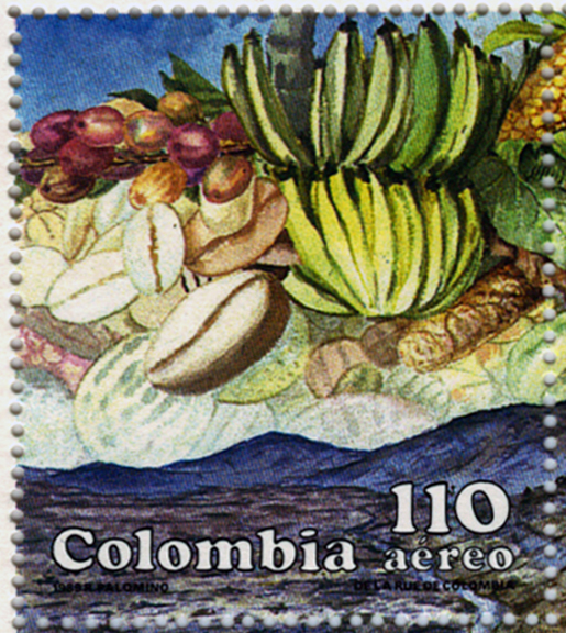 Colombia Banana Stamp