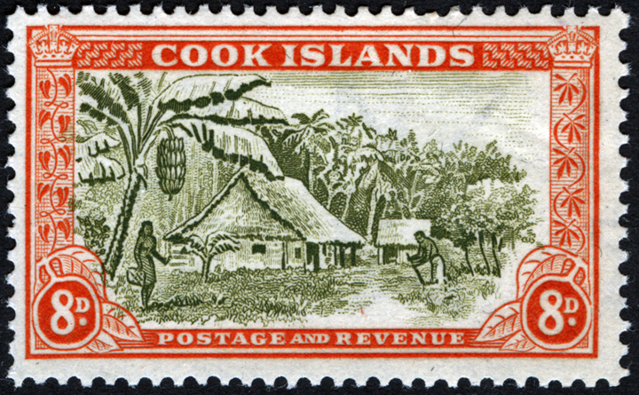 Cook Islands Banana Stamp