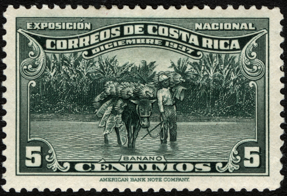 Costa Rica Banana Stamp