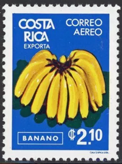 Costa Rica Banana Stamp