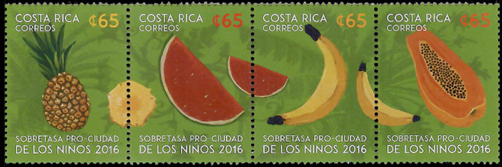 Costa Rica Banana Stamp