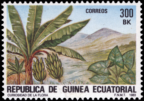 Equatorial Guinea Banana Stamp