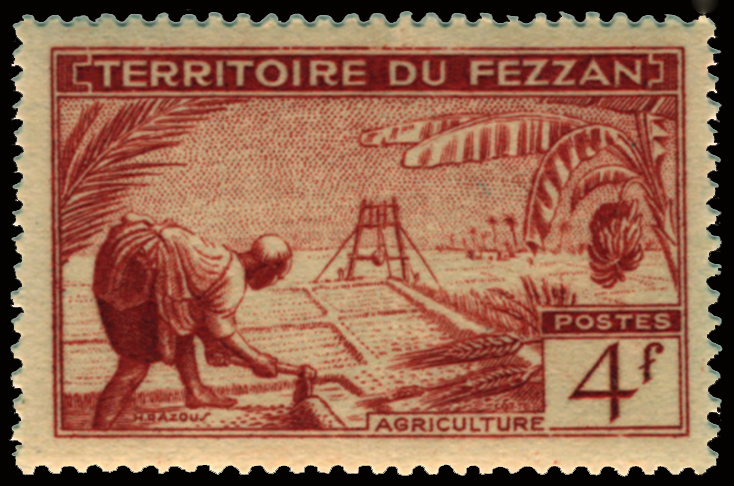 Fezzan Banana Stamp