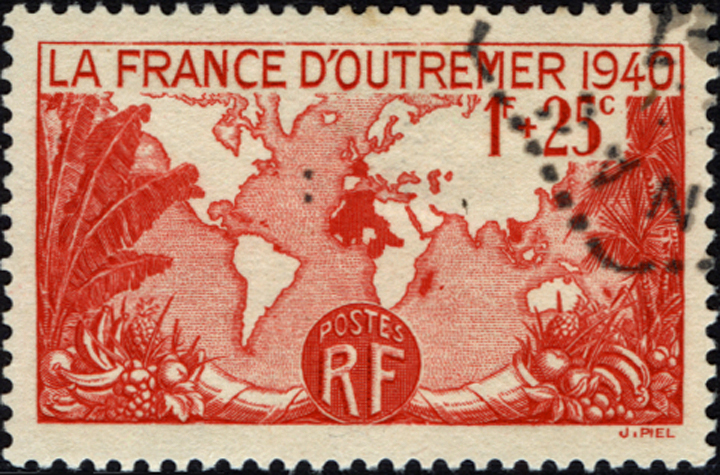 France Banana Stamp