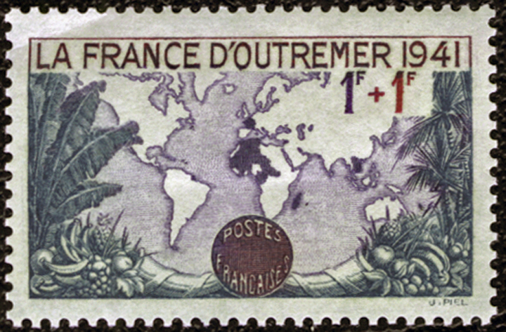 France Banana Stamp