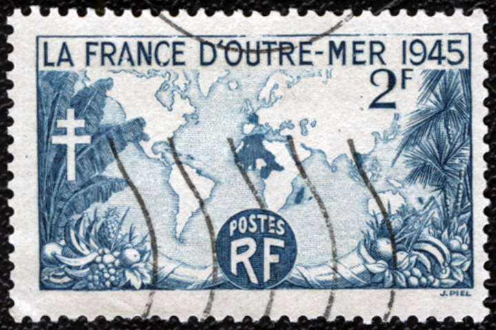 France Banana Stamp