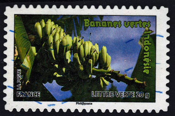 France Banana Stamp