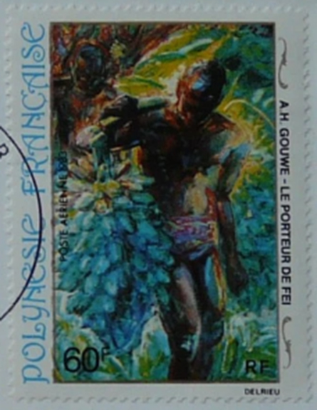French Polynesia Banana Stamp