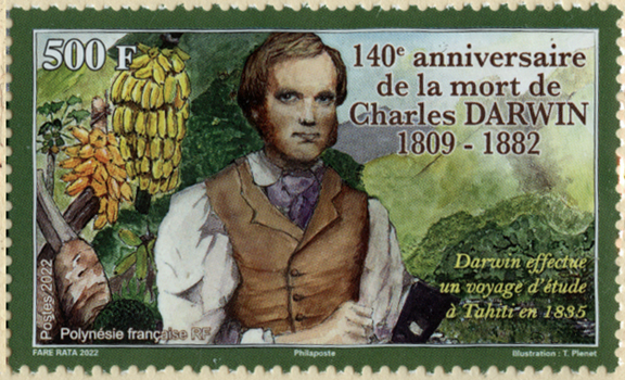 French Polynesia Banana Stamp