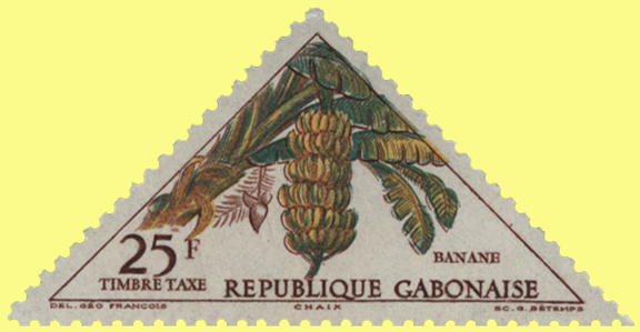 Gabon Banana Stamp