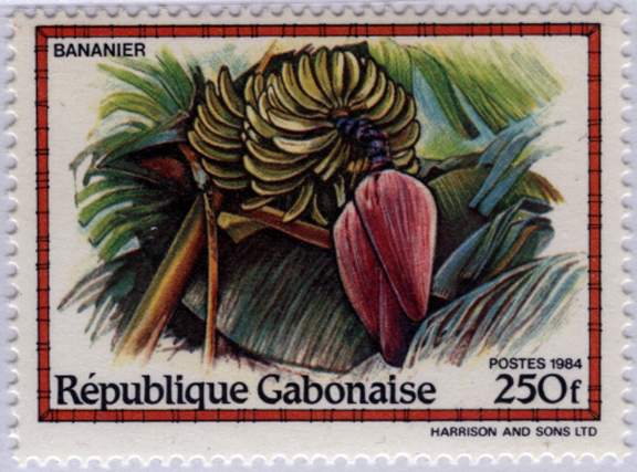 Gabon Banana Stamp