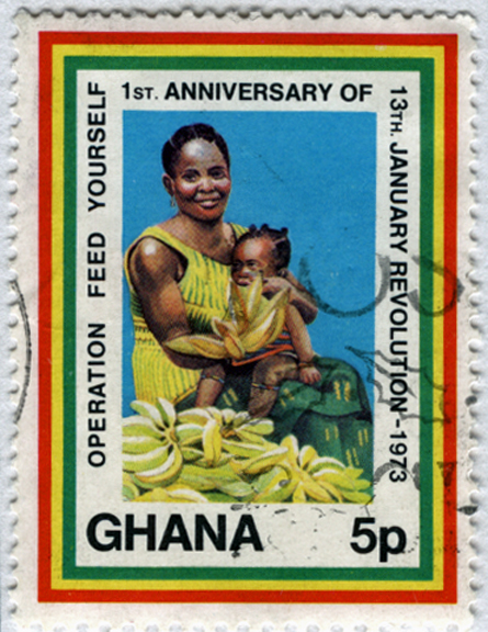 Ghana Banana Stamp