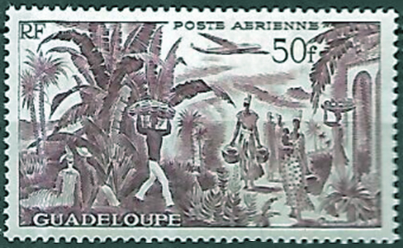 Guadeloupe Banana Stamp