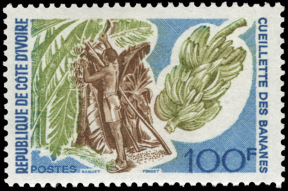 Ivory Coast Banana Stamp