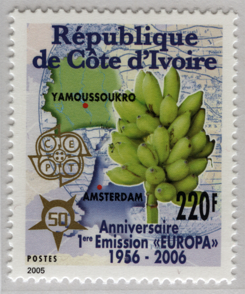 Ivory Coast Banana Stamp