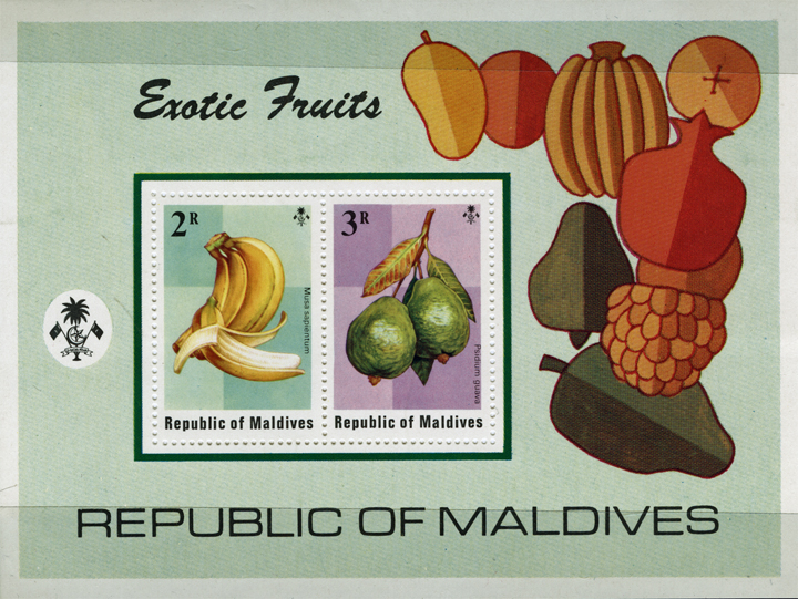 Maldive Islands Banana Stamp