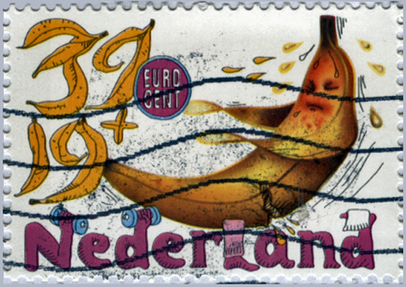 Netherlands Banana Stamp
