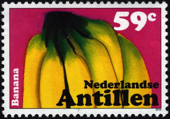 Netherlands Antilles Banana Stamp