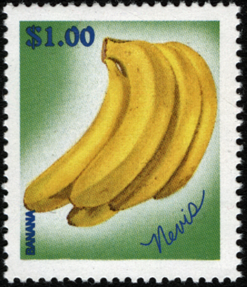 Nevis Banana Stamp