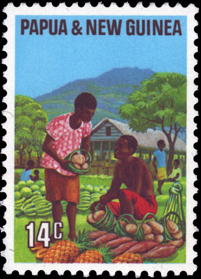 Papua New Guinea Banana Stamp