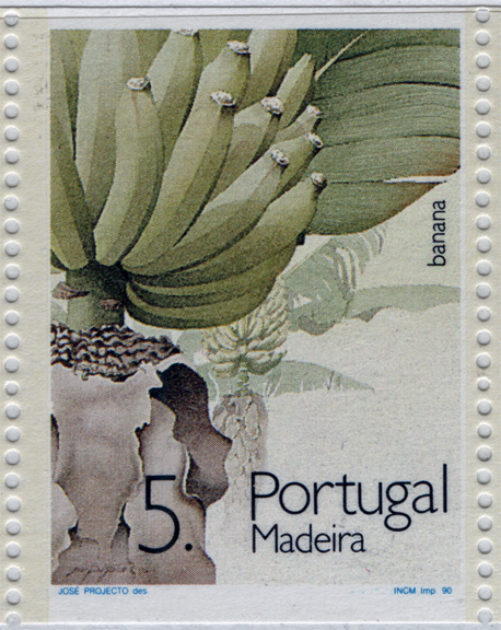 Portugal (Madeira) Banana Stamp