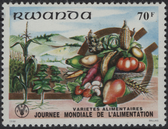 Rwanda Banana Stamp