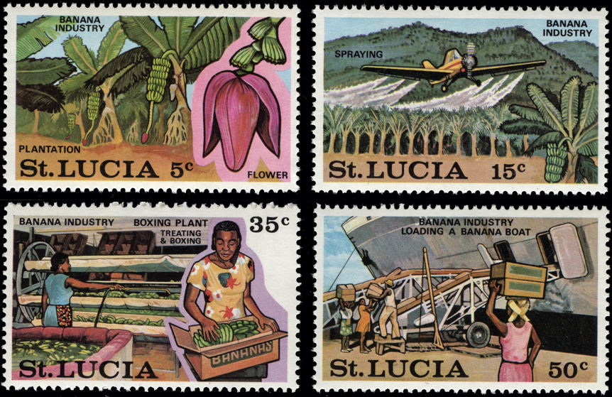 Saint Lucia Banana Stamp