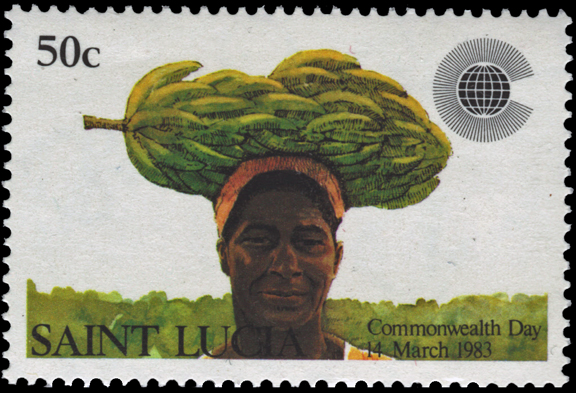 Saint Lucia Banana Stamp