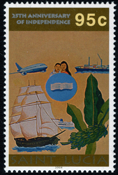 Saint Lucia Banana Stamp