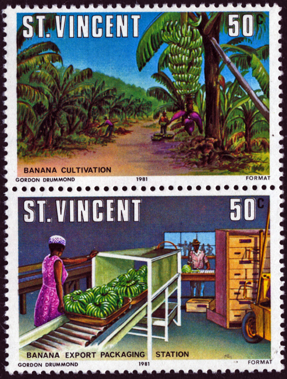 Saint Vincent Banana Stamp