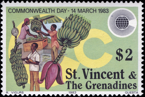 Saint Vincent Banana Stamp