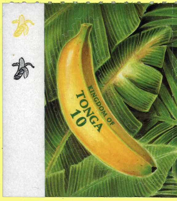 Tonga Banana Stamp