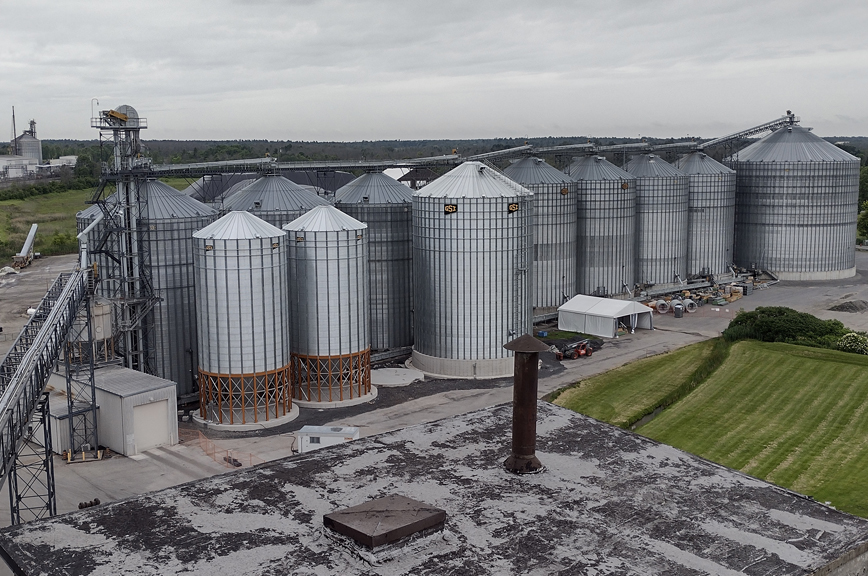 Additional grain storage facilities at the Port of Johnstown