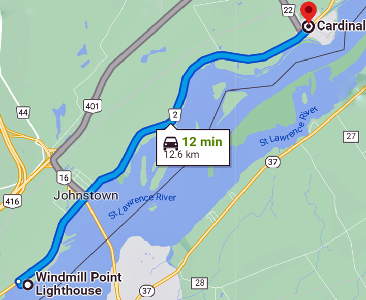 Location of Windmill Point