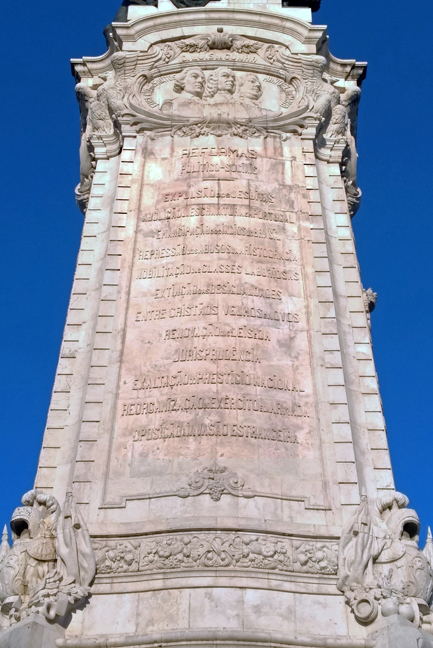 Detail at base of monument