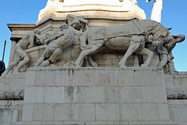 Detail at base of monument