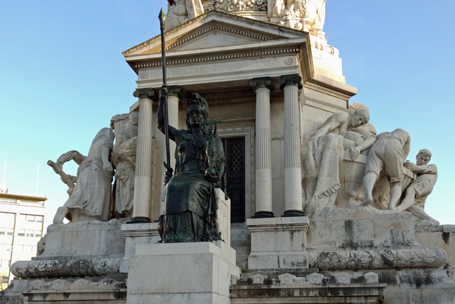 Detail at base of monument