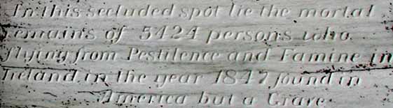 Inscription on Memorial Cairn