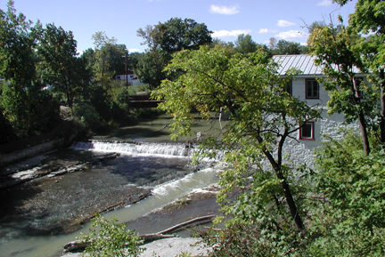 Moulin Légaré from the millside shore