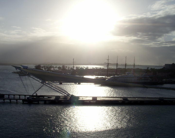 Sunset over San Juan Harbour