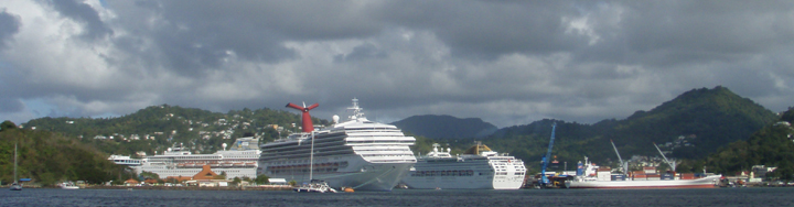 Carnival Victory in Castries Harbour