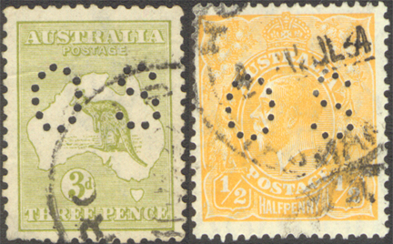 Australia OS Perfins