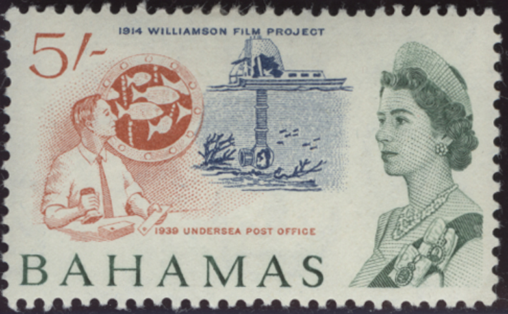 1939 Undersea Post Office on 1965 Definitive