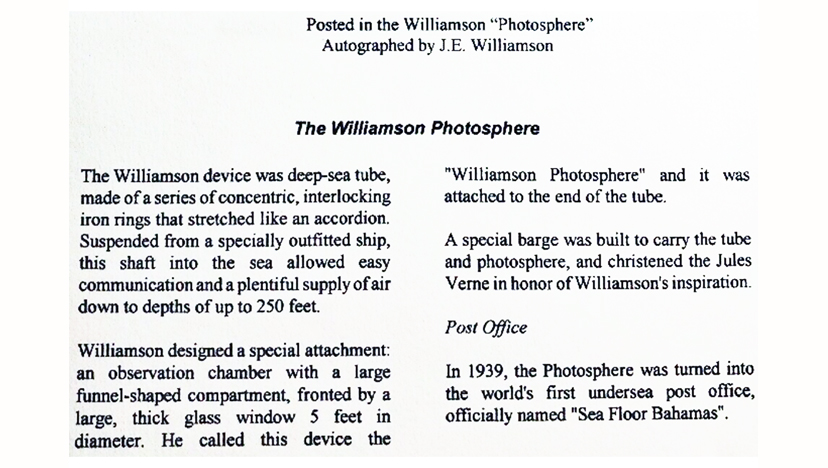 Sea Floor Post Office Cover Insert