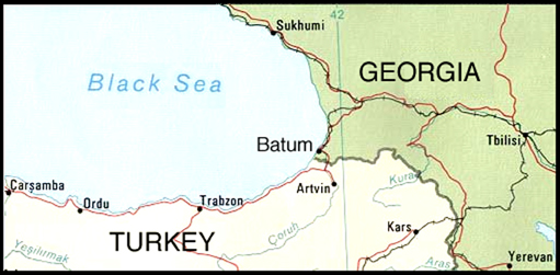Location of Batum